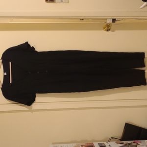 Black button-up jumpsuit